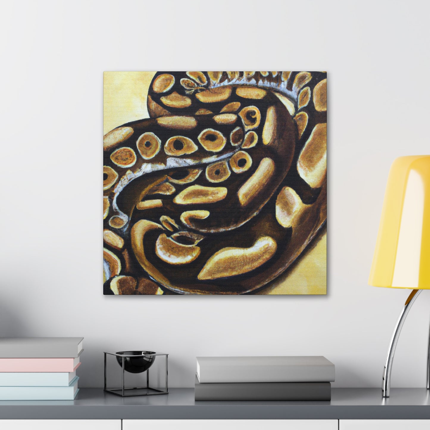 "Snakeskin Slither Slice" - Canvas