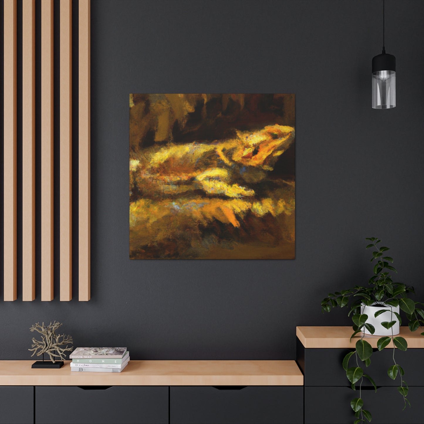 Bearded Dragon Impressionism - Canvas