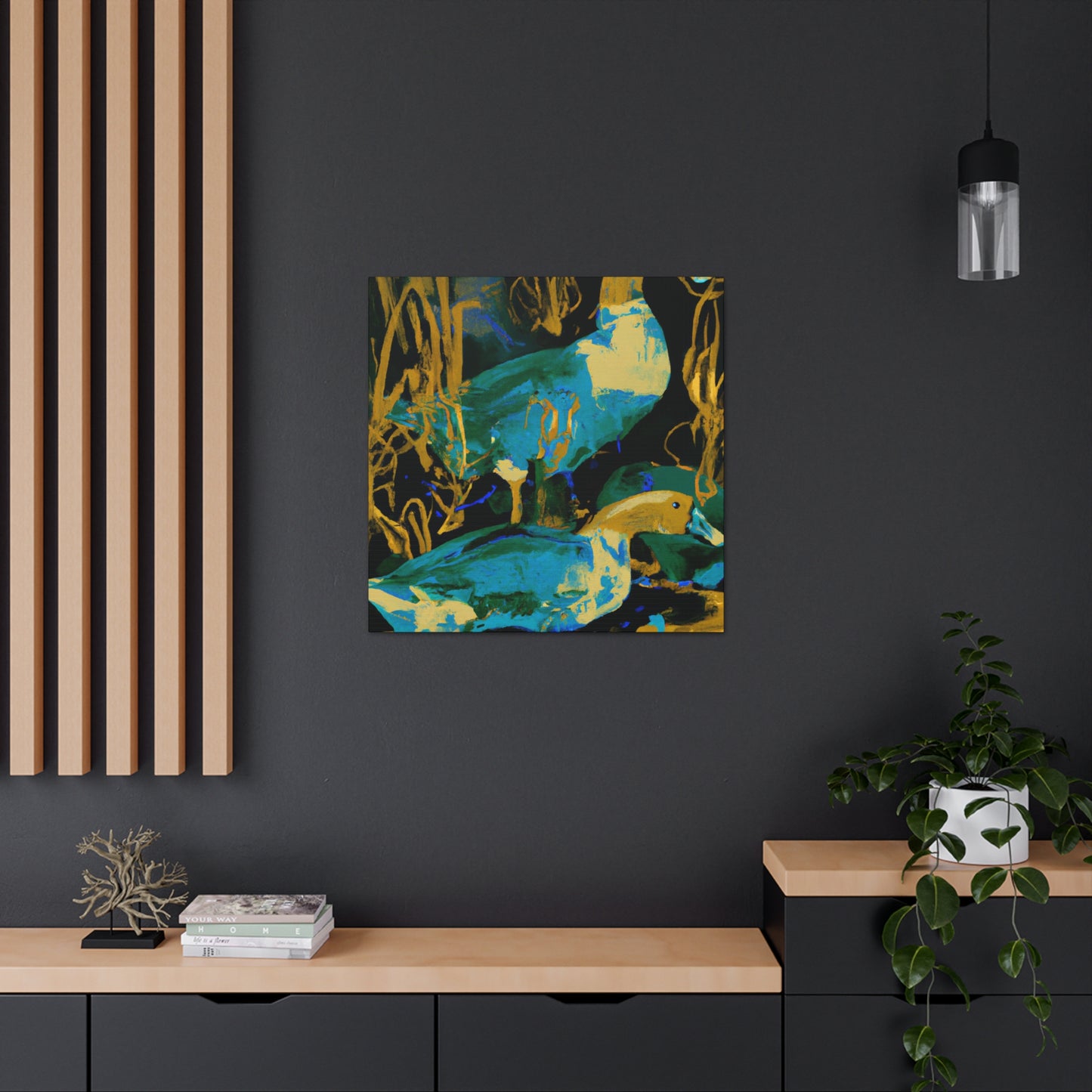 Duck and the Sky - Canvas