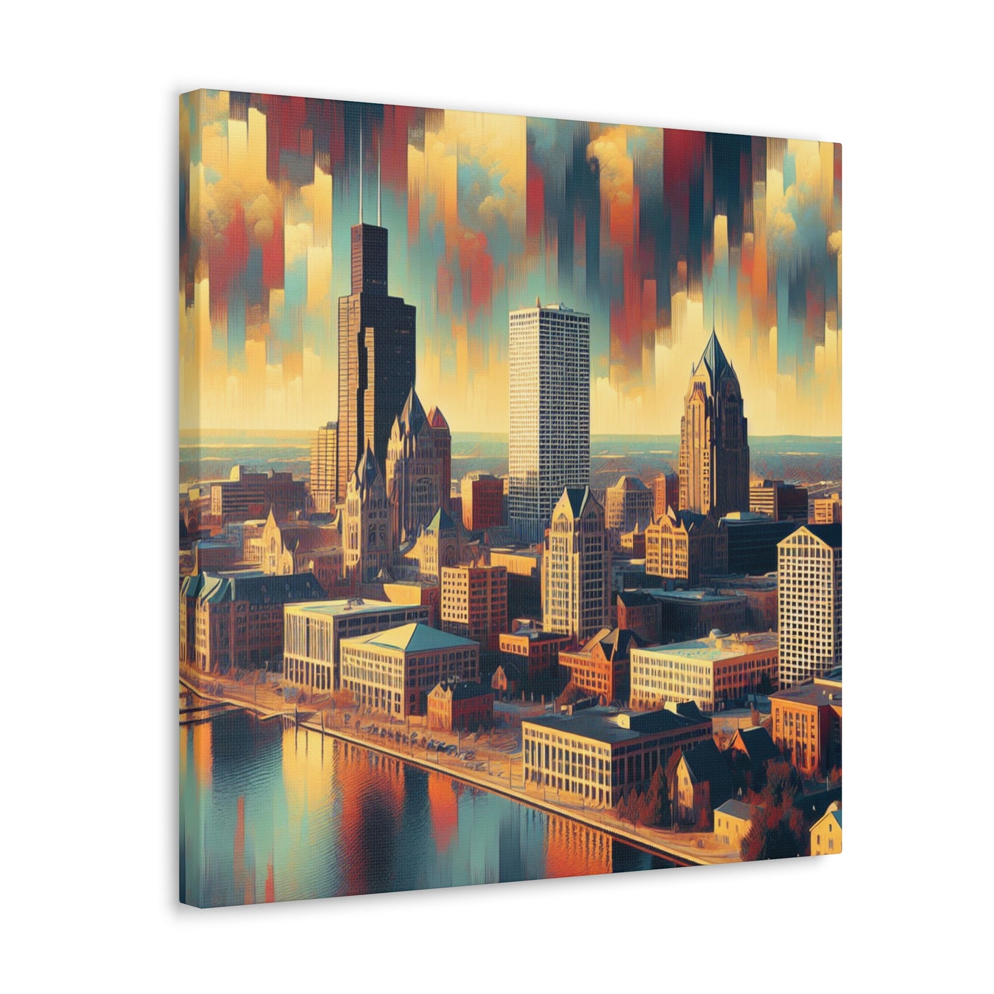 "Urban Echoes Unleashed" - Canvas