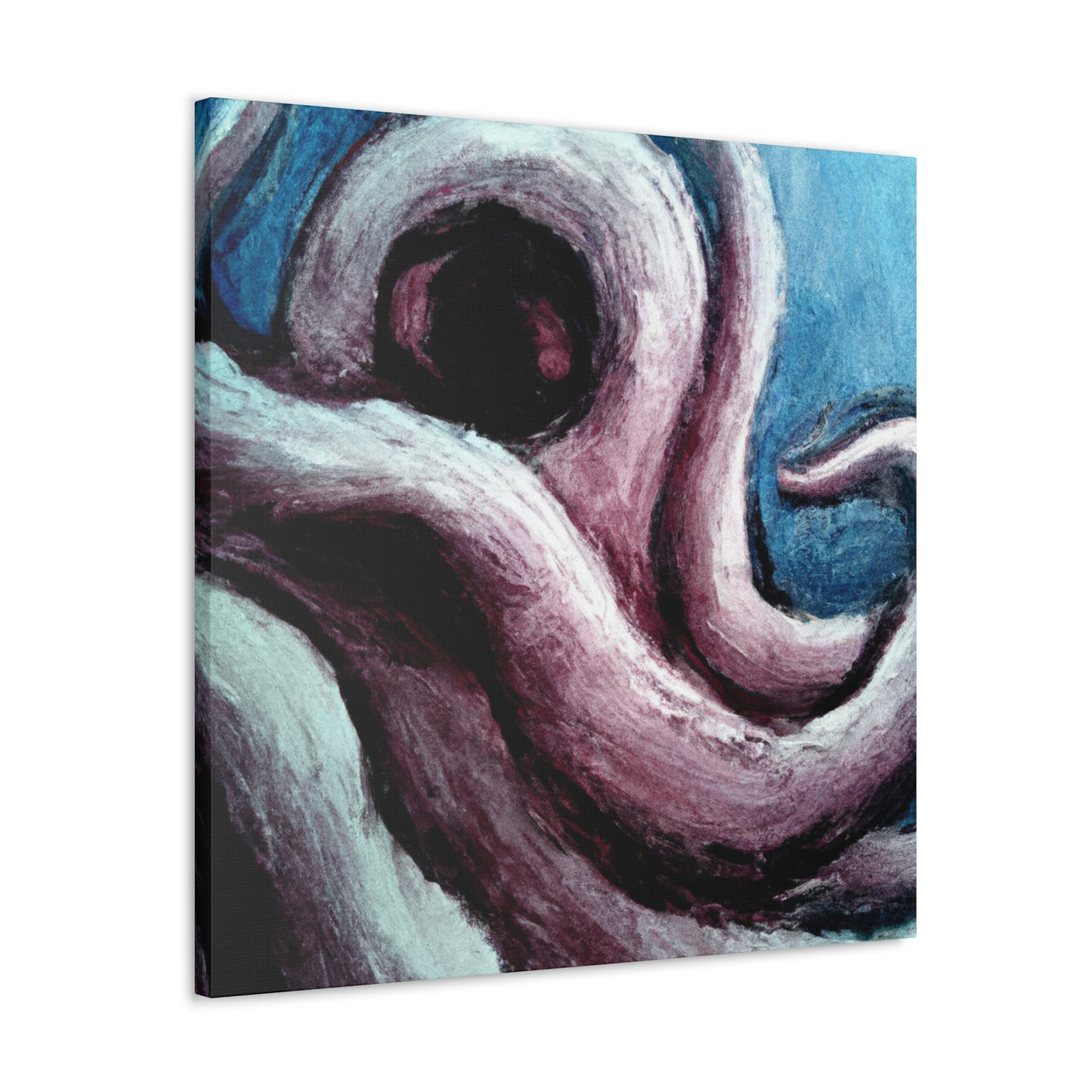 Octopus in Abstract Space - Canvas