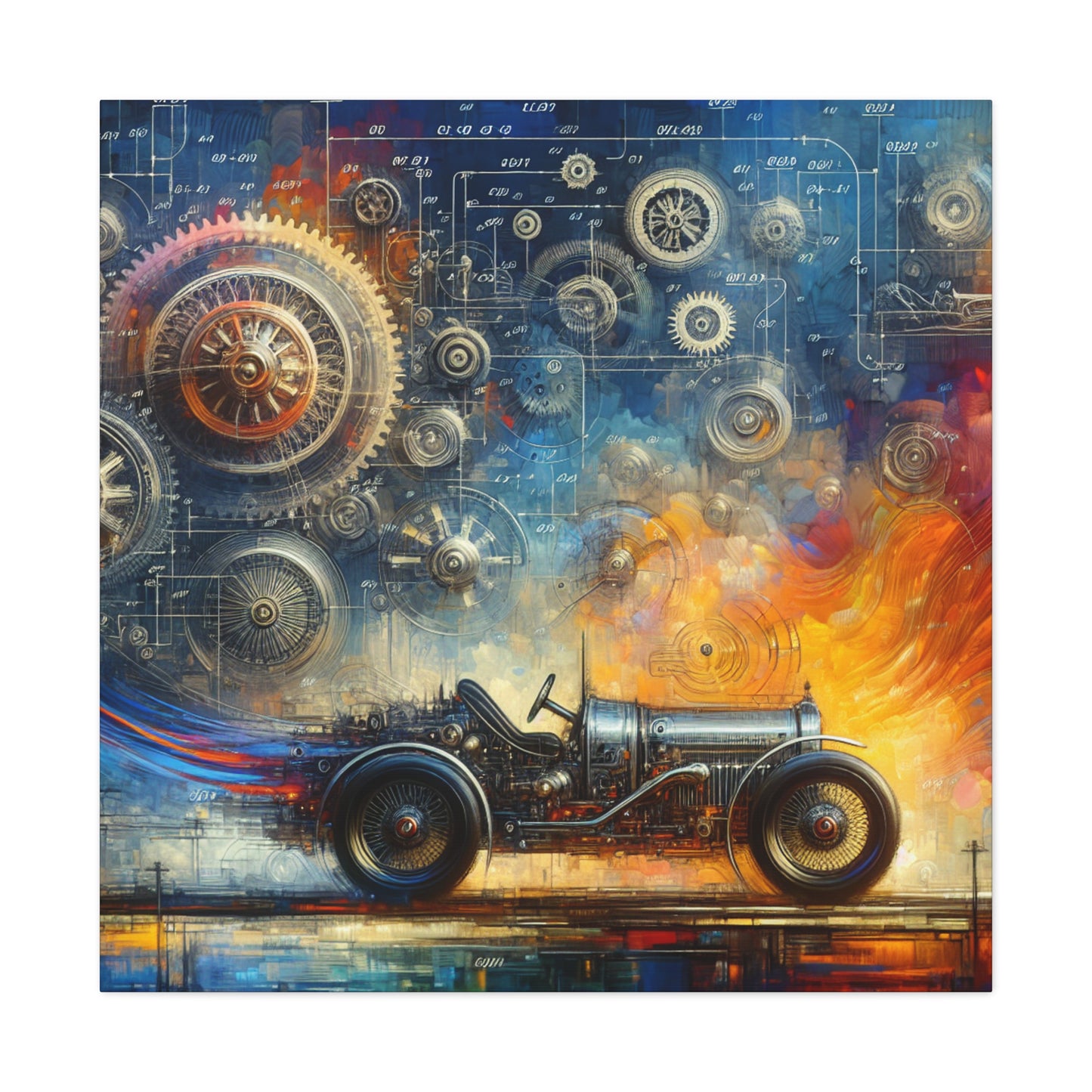 Auto Inventor's Abstract Journey - Canvas