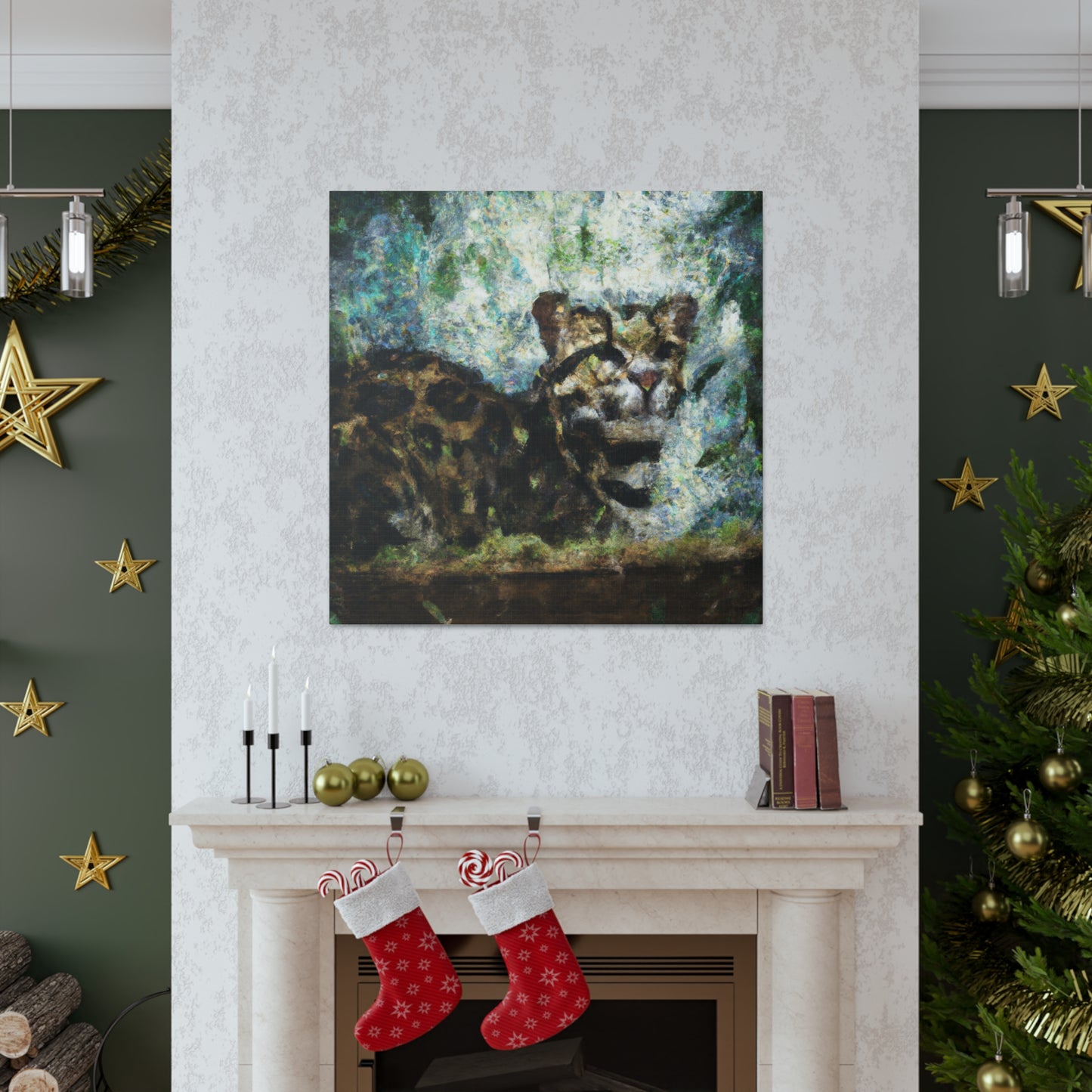 Lone Clouded Leopard - Canvas