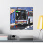 "Bus at Ballyhoo Corner" - Canvas