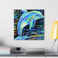 Dancing Dolphin Fauvism - Canvas