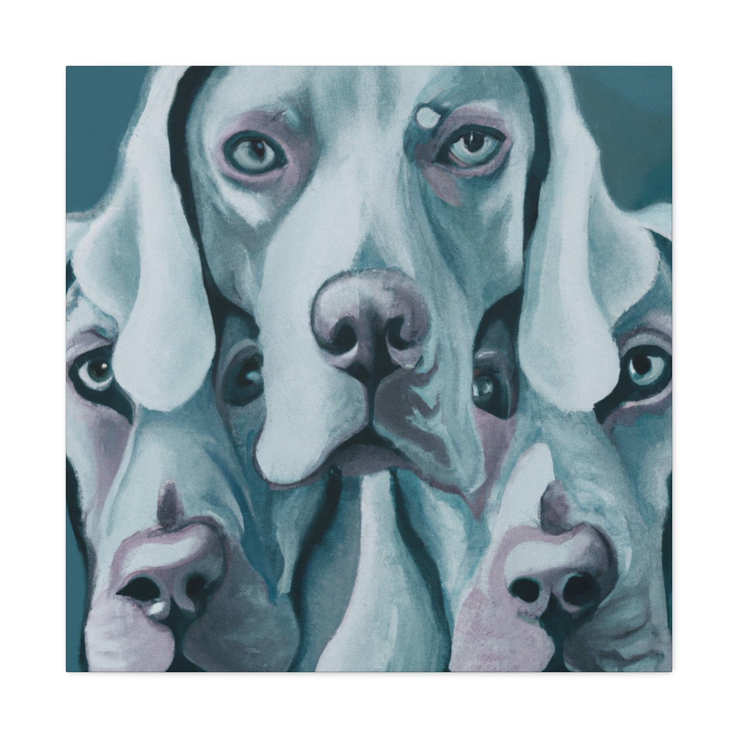 "Weimaraner Stare Majestic" - Canvas