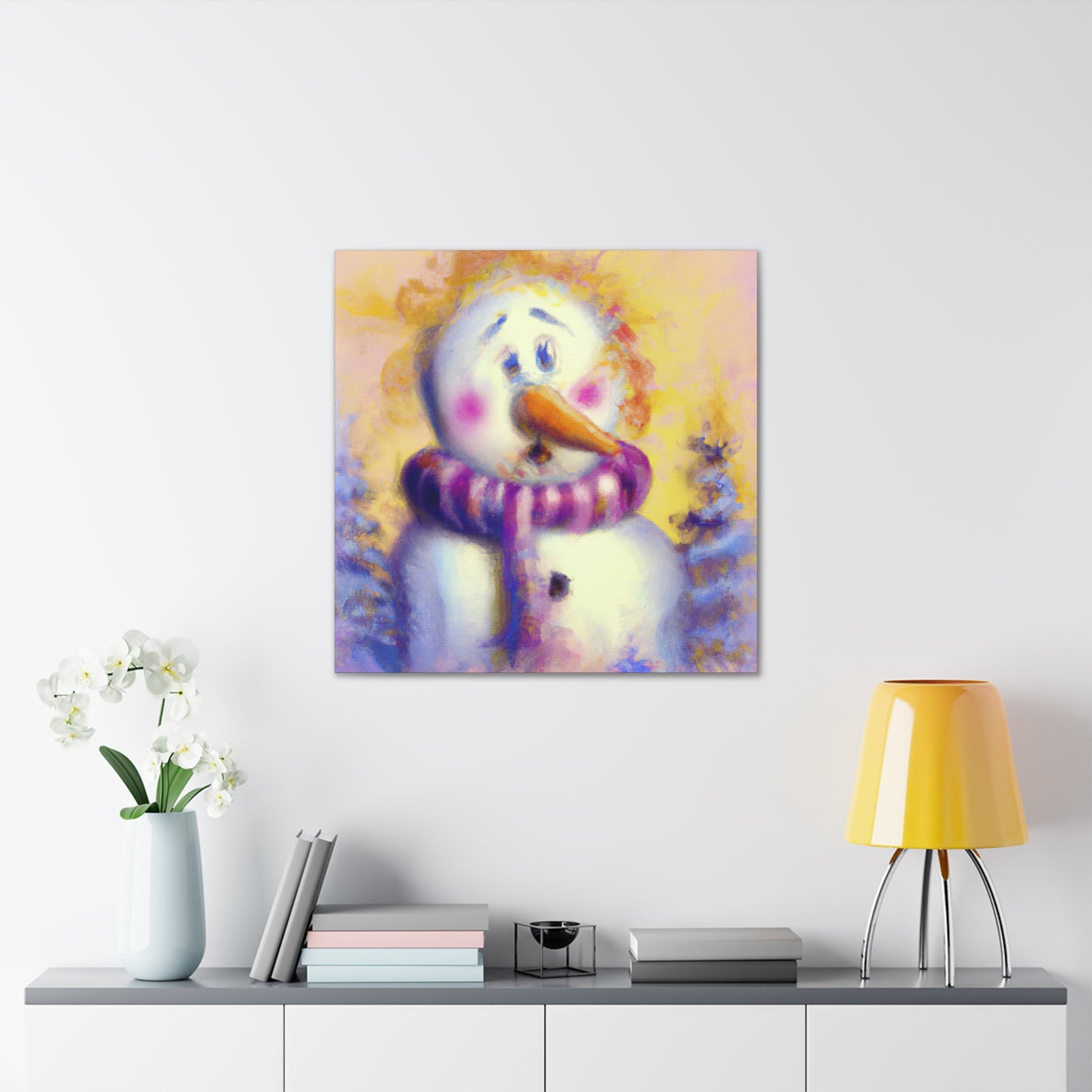 "Snowman in Surreality" - Canvas