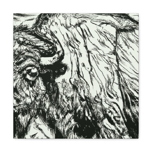 "Wild Bison Expressionism" - Canvas