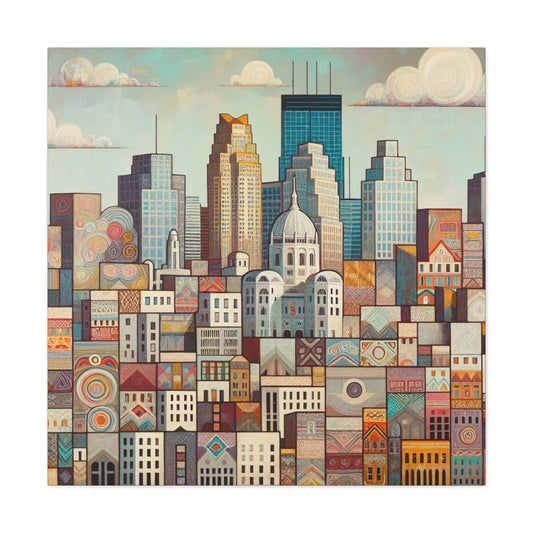 "Vibrant Minneapolis Melody" - Canvas