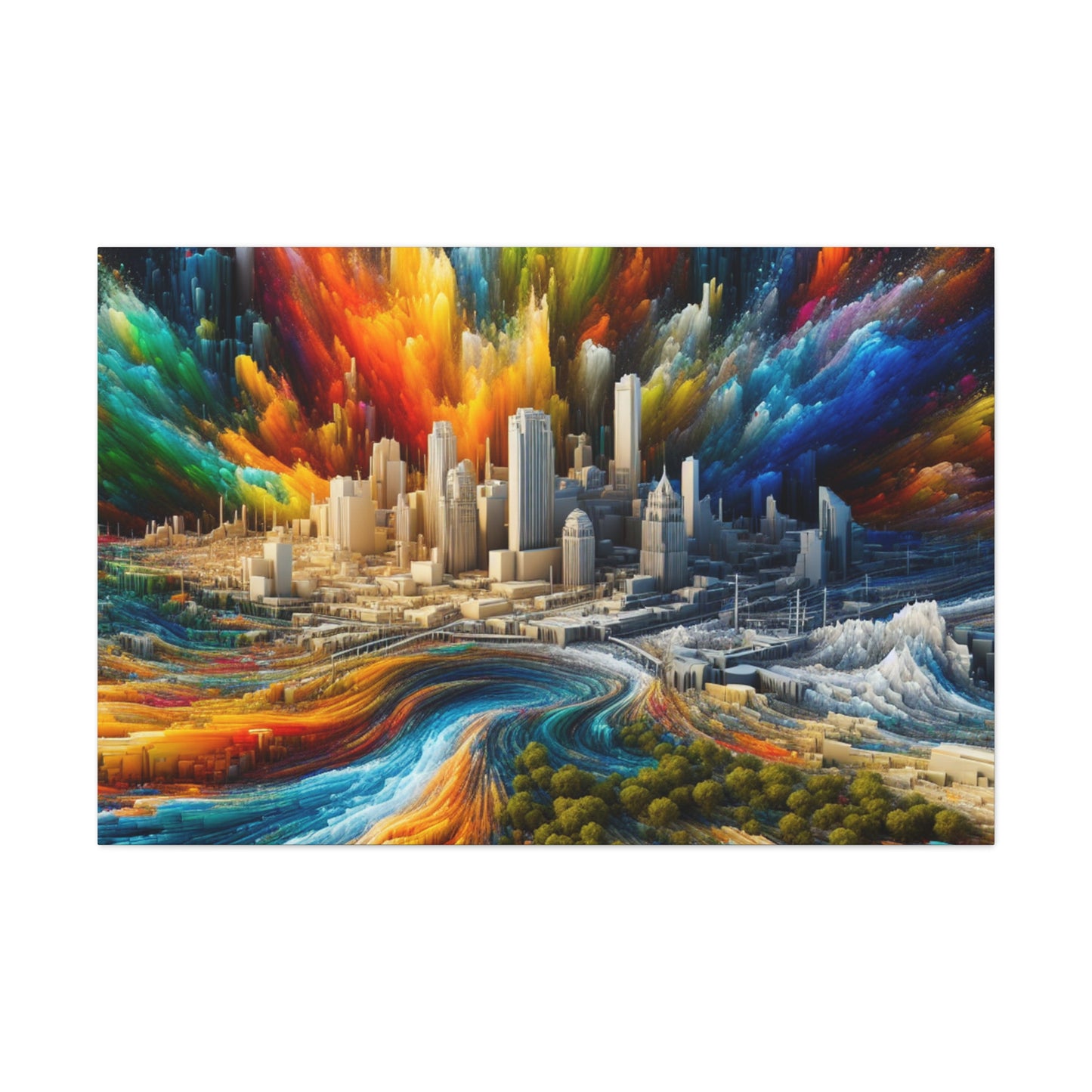 Urban Texan Splendor - Canvas