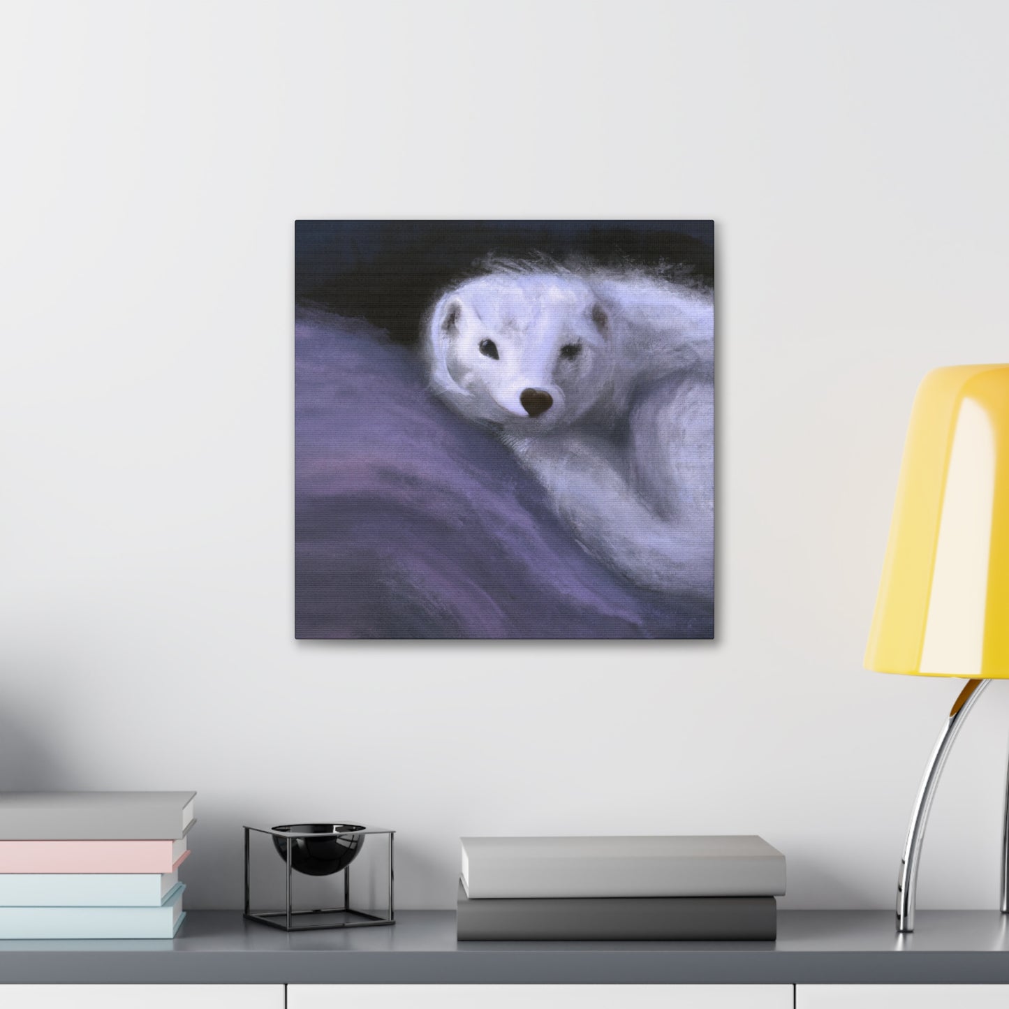 Ermine in Moonlight - Canvas