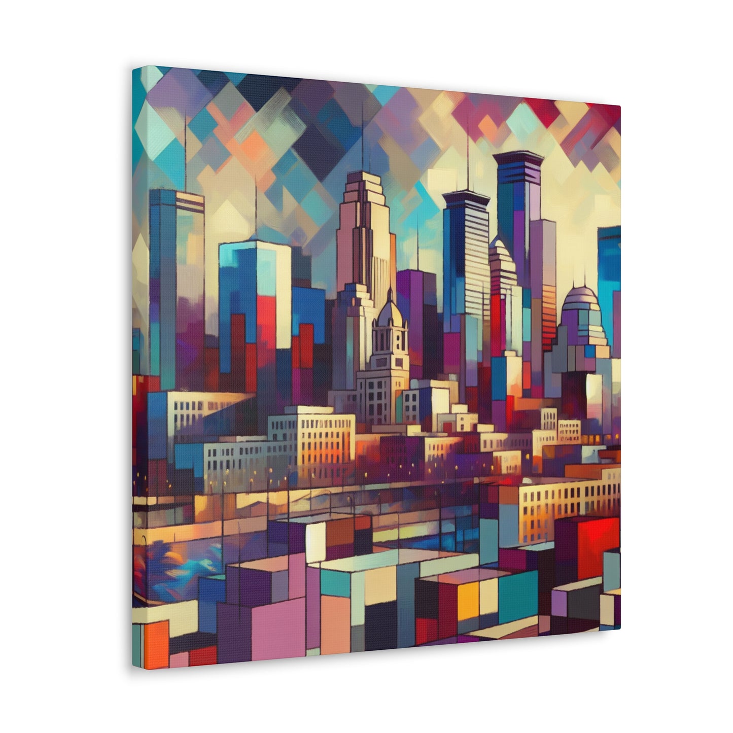 "Vibrant Urban Dreams" - Canvas