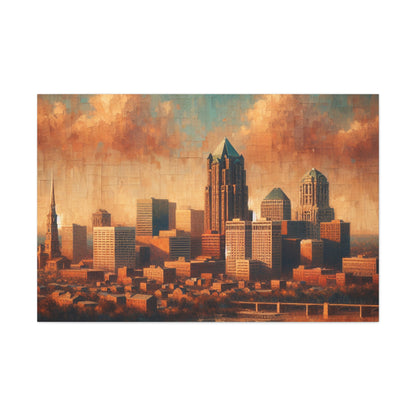 "Concrete Symphony: Urban Elegance" - Canvas