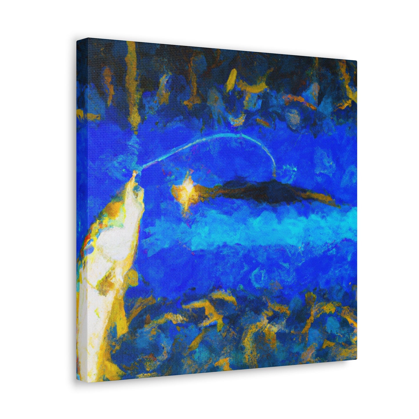 "Trawling for Treasures Below" - Canvas