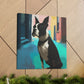 Boston Terrier Lounging - Canvas