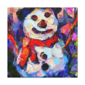 Snowman in Fauvism - Canvas