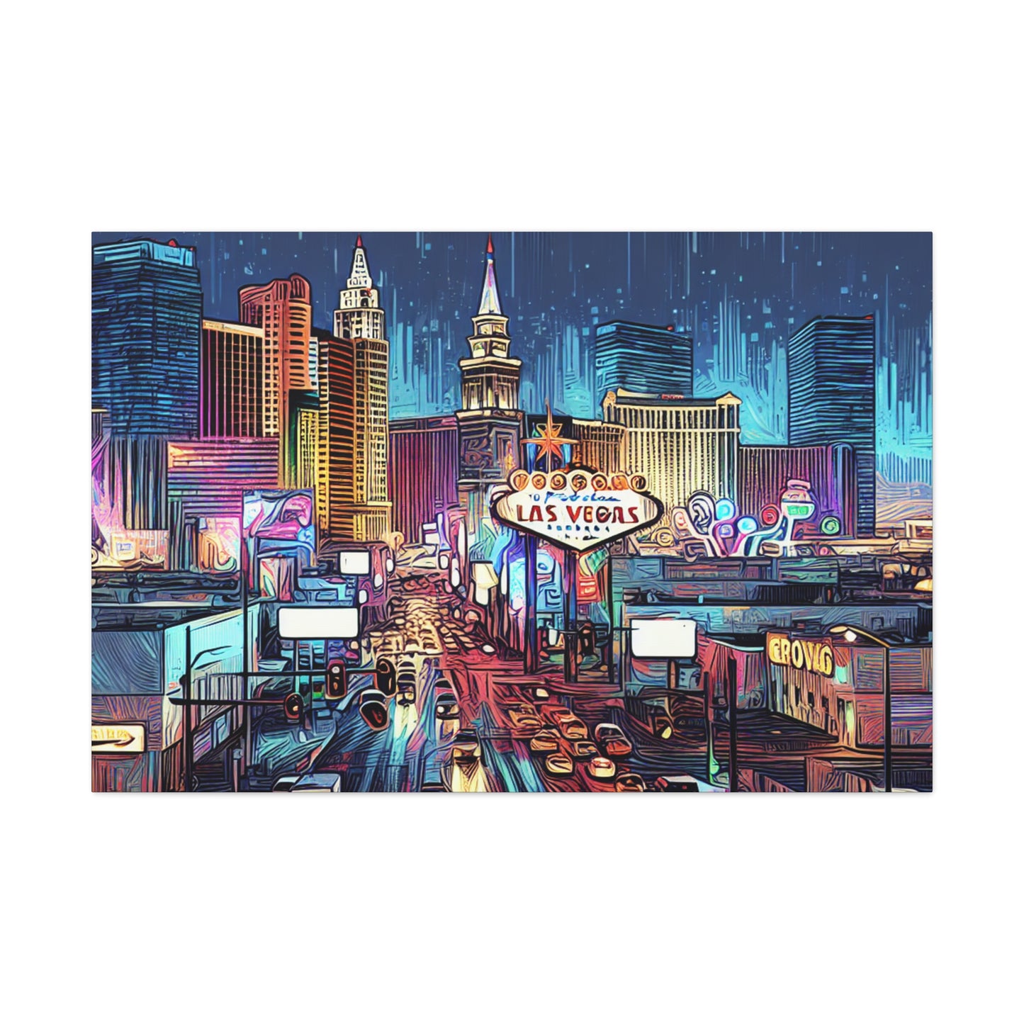 Viva Vintage Vegas Vibes - Canvas