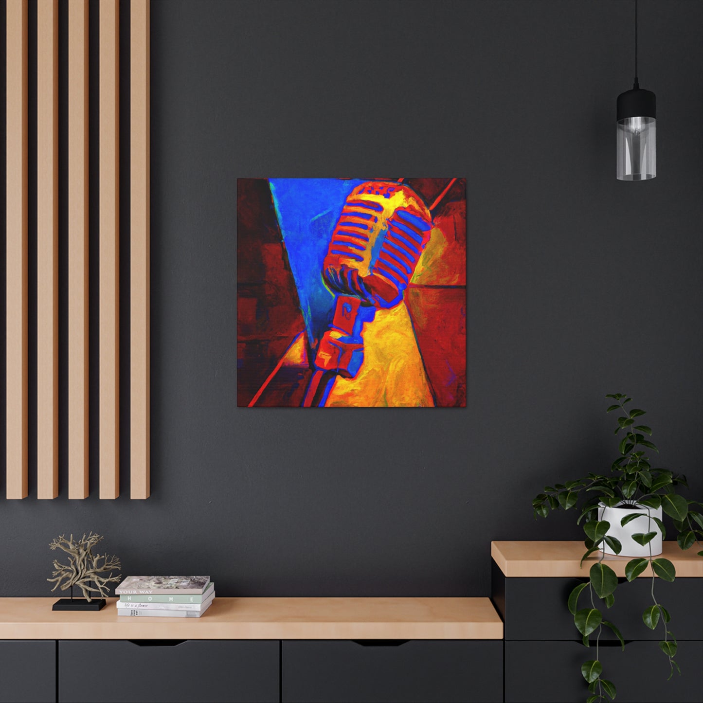 "Mic in Motion" - Canvas