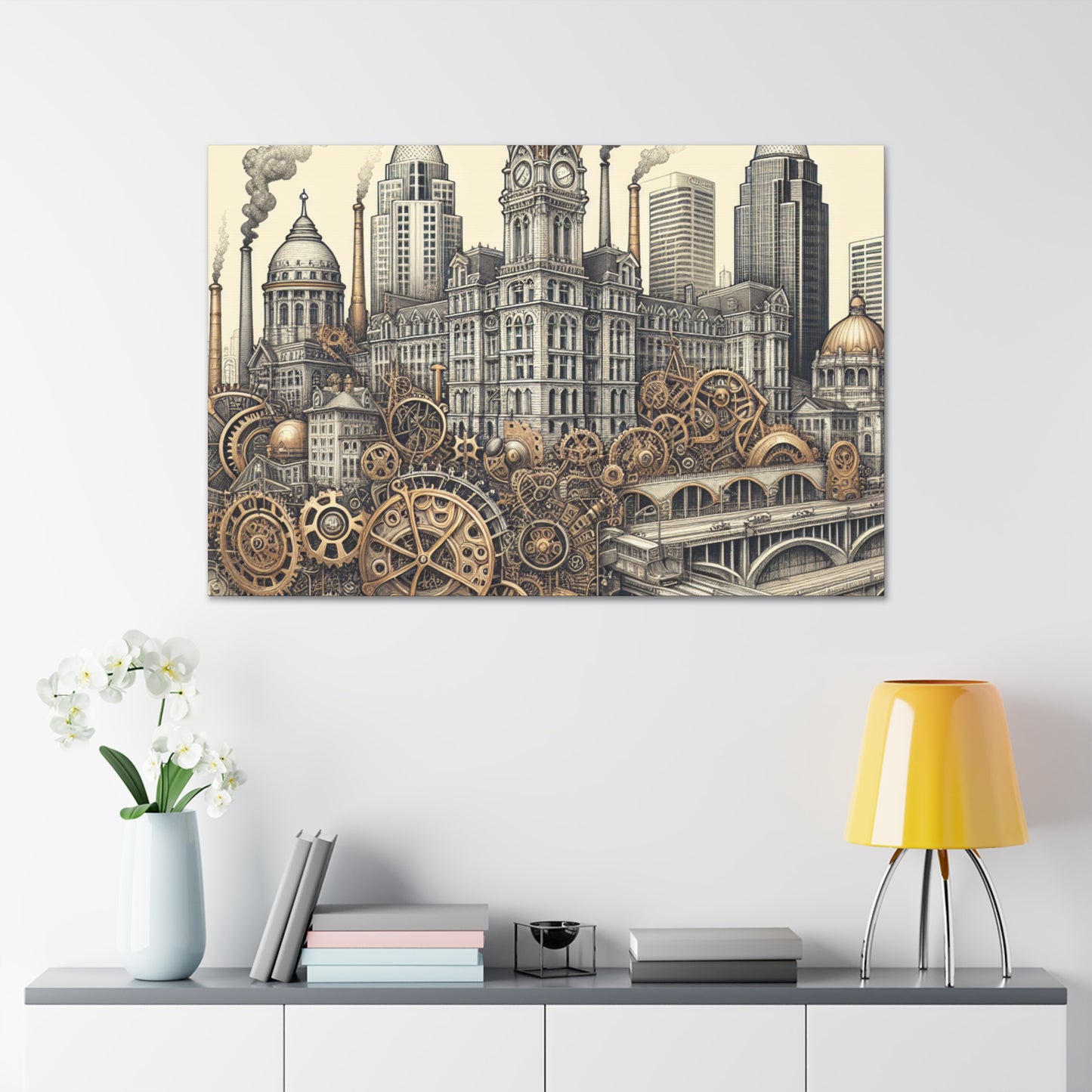 "Cincinnati's Gilded Brilliance" - Canvas