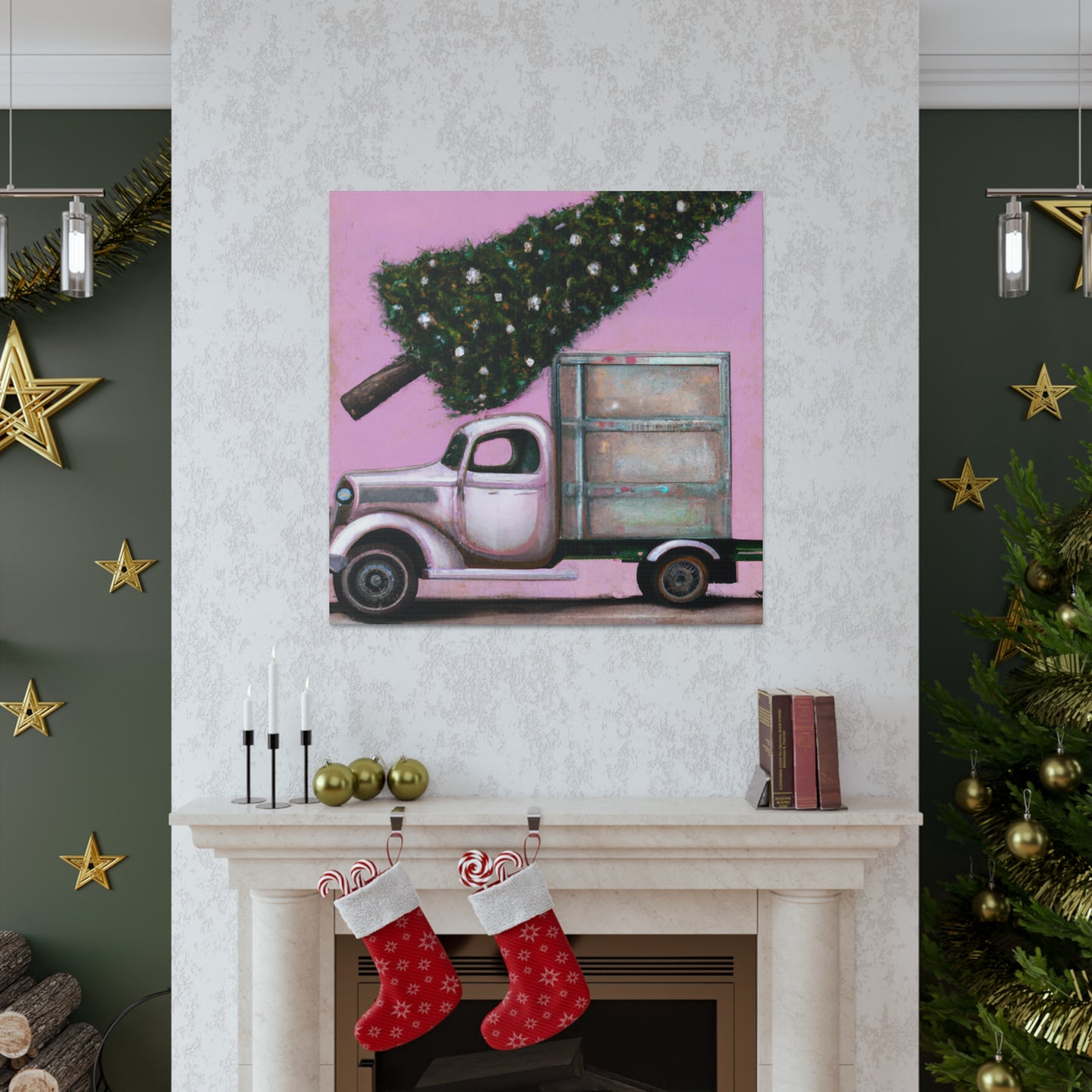 Vintage Christmas Delivery - Canvas