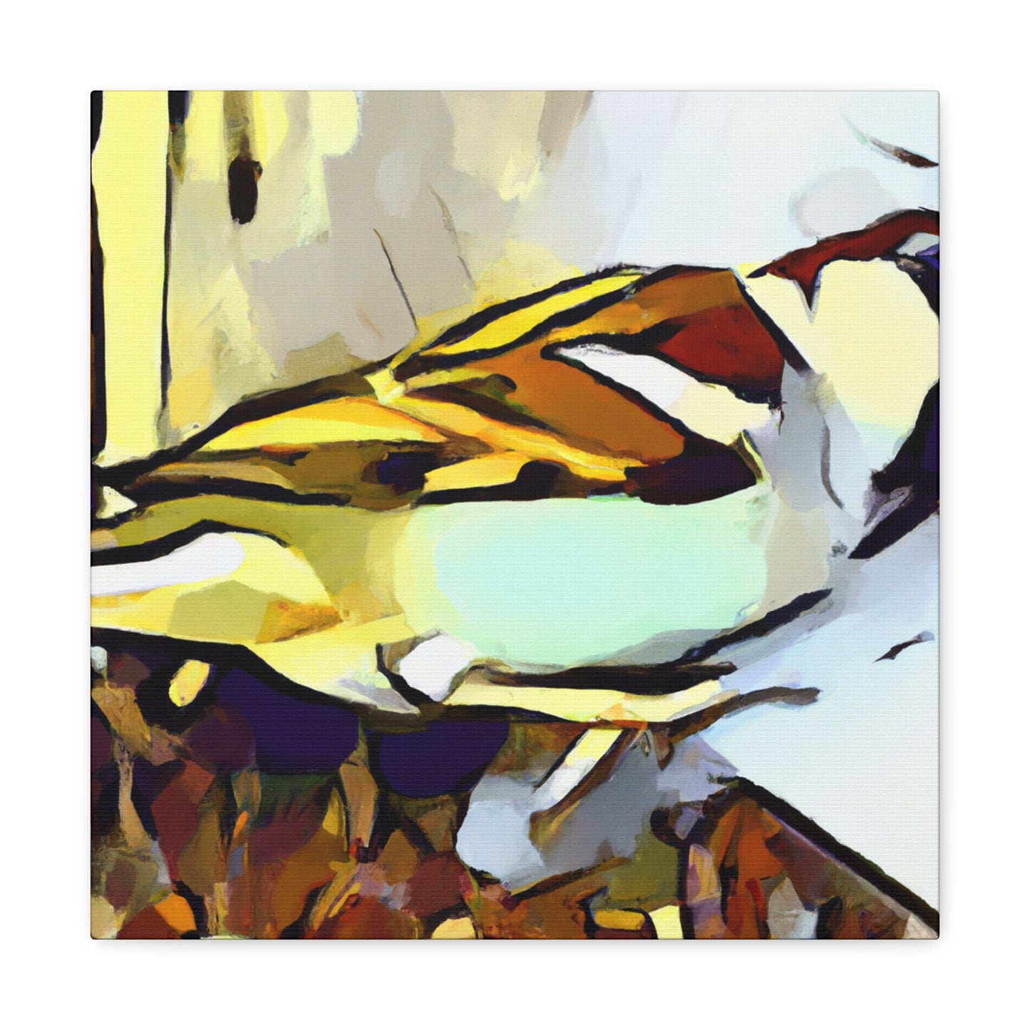 House Sparrow Abstraction - Canvas