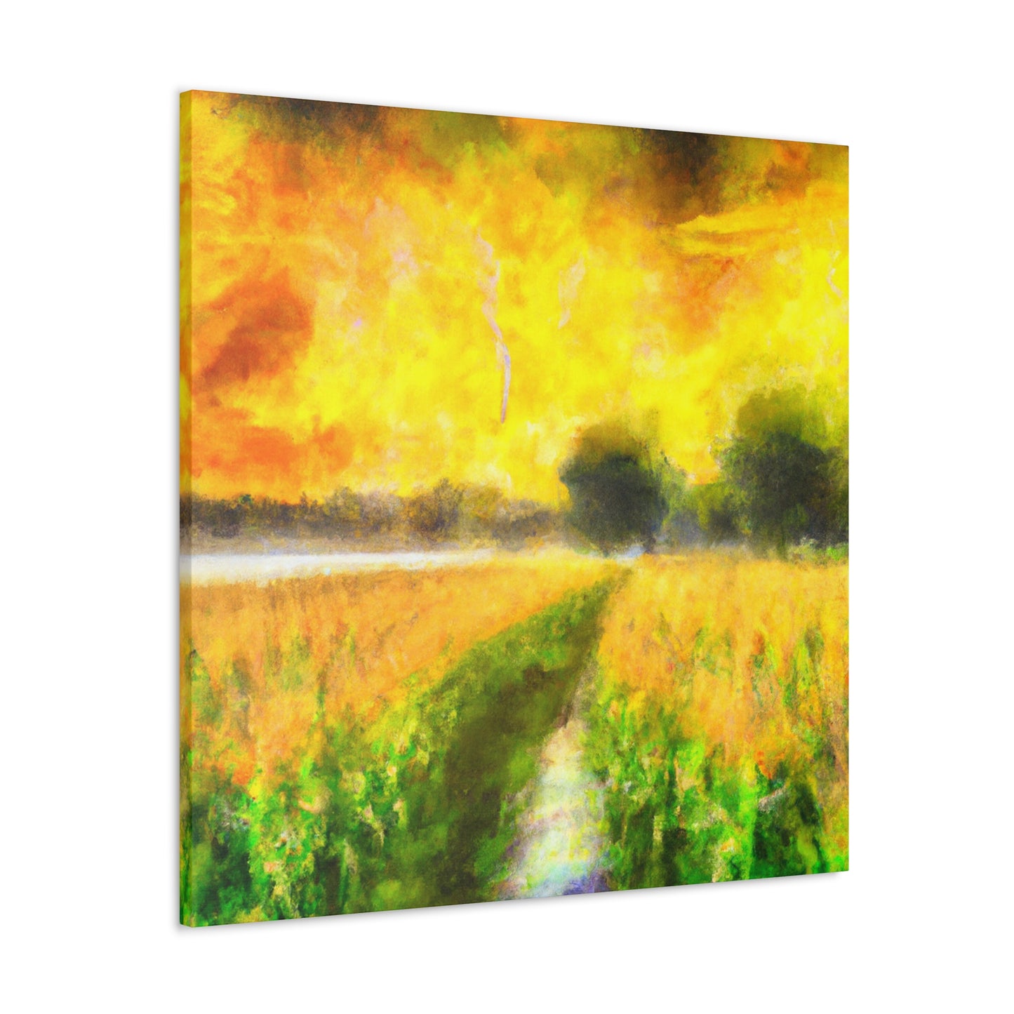 "Cornfield in Moonlight" - Canvas