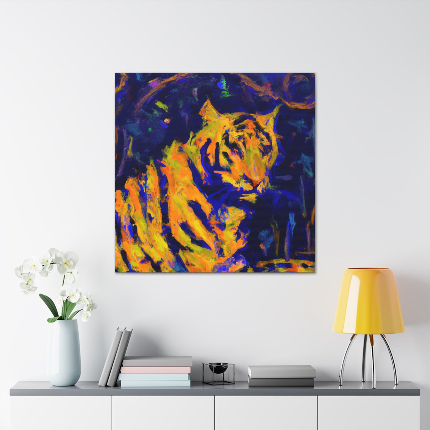 Tiger's Abstract Roar - Canvas