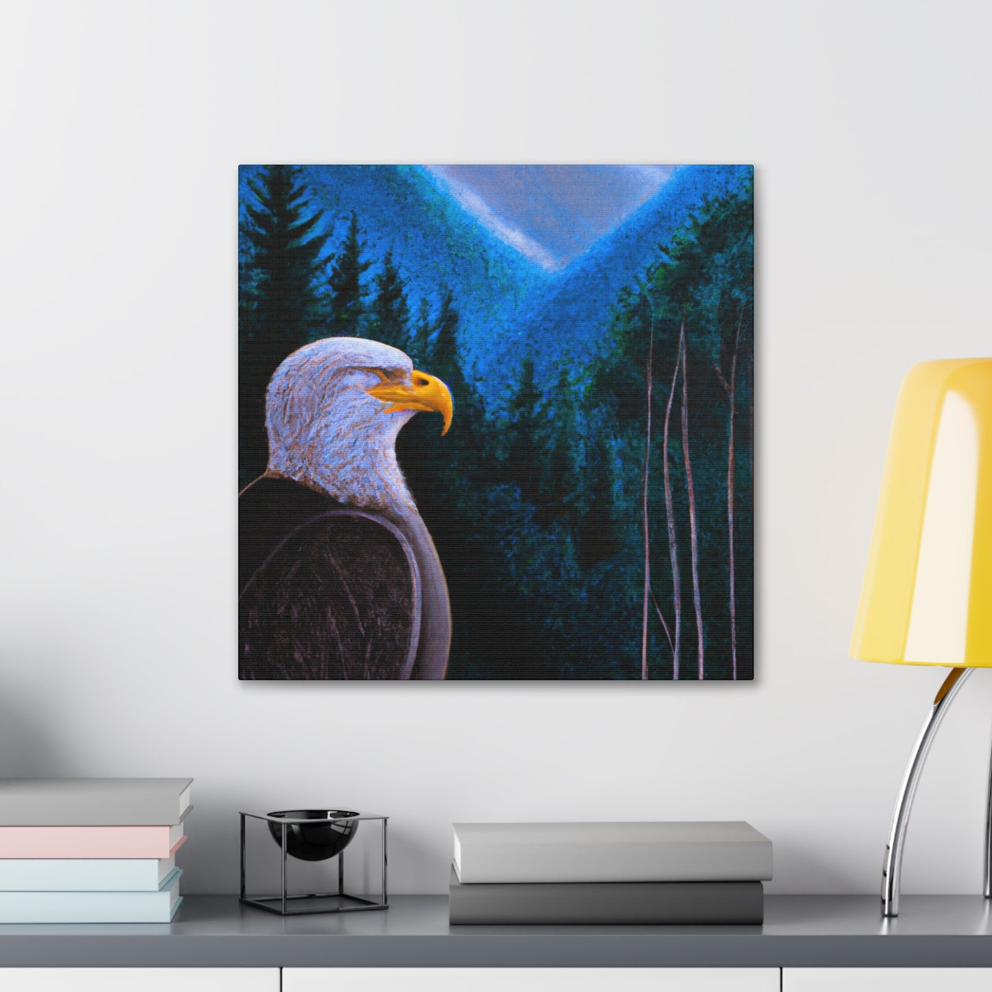 "Bald Eagle Majesty Rendered" - Canvas