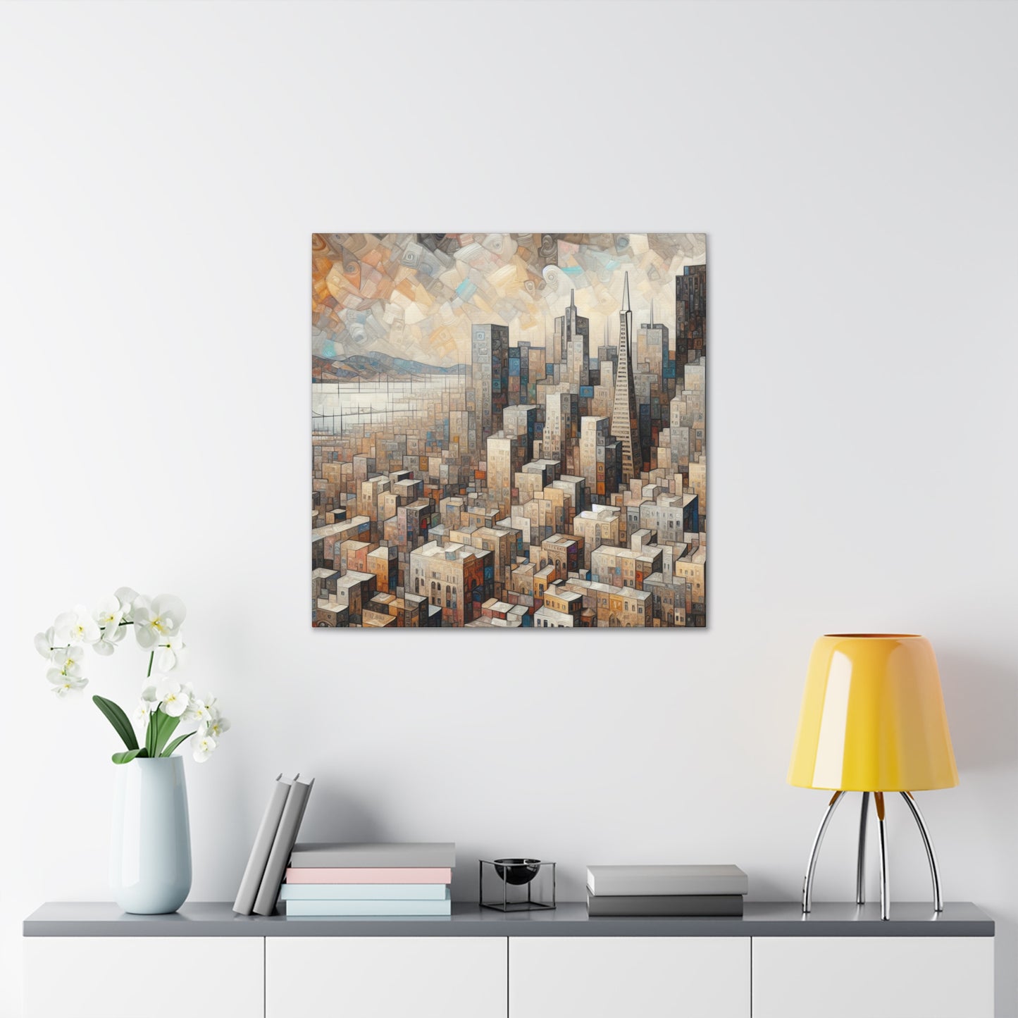 Foggy City Gravitation - Canvas