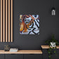 The Bengal tiger has become an iconic symbol of style and elegance in the Art Deco era of the 1920s. Its beautiful orange and black stripes, strong features, and fierce demeanor would all work to create a powerful and stylish motif. This could - Canvas