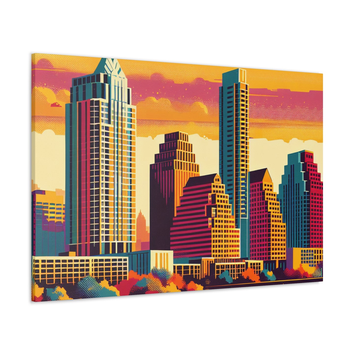 "Colorful Austin Skies" - Canvas