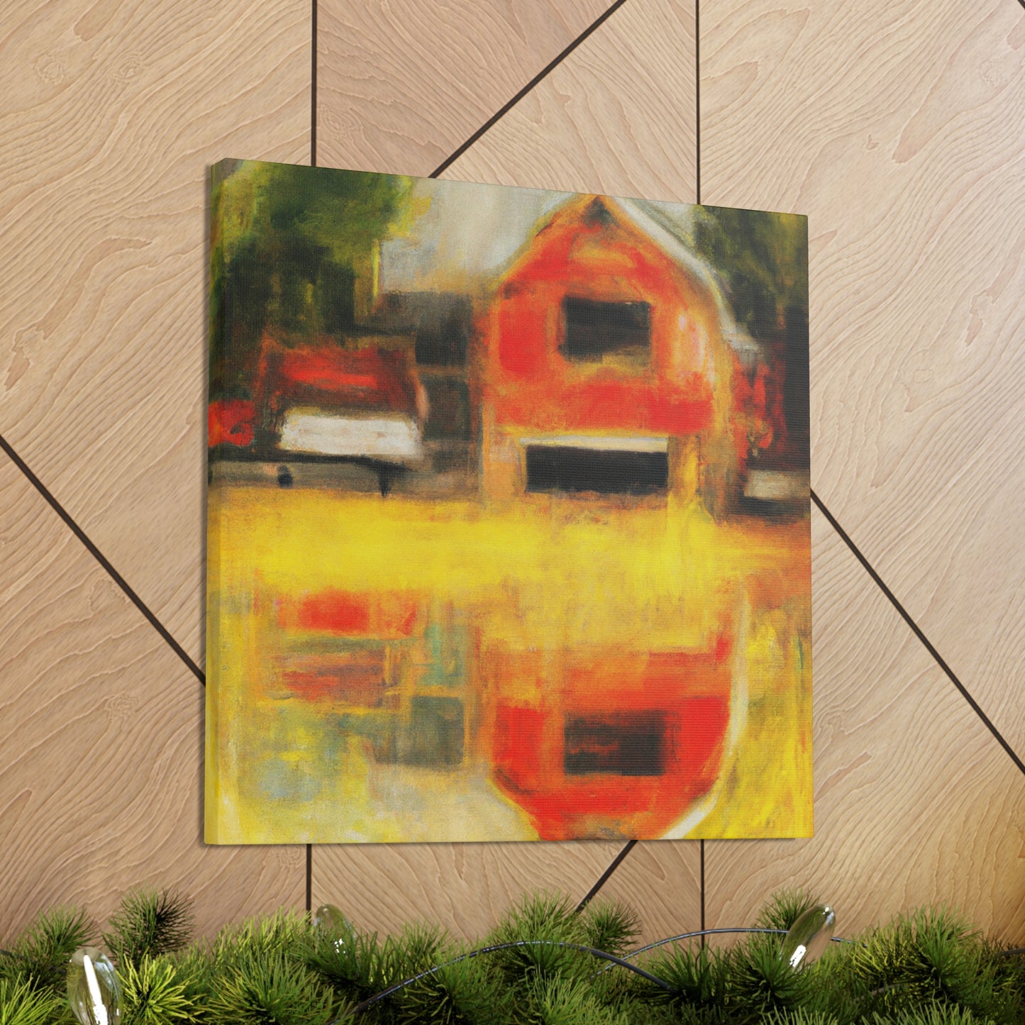 "A Barn in Impressionism" - Canvas