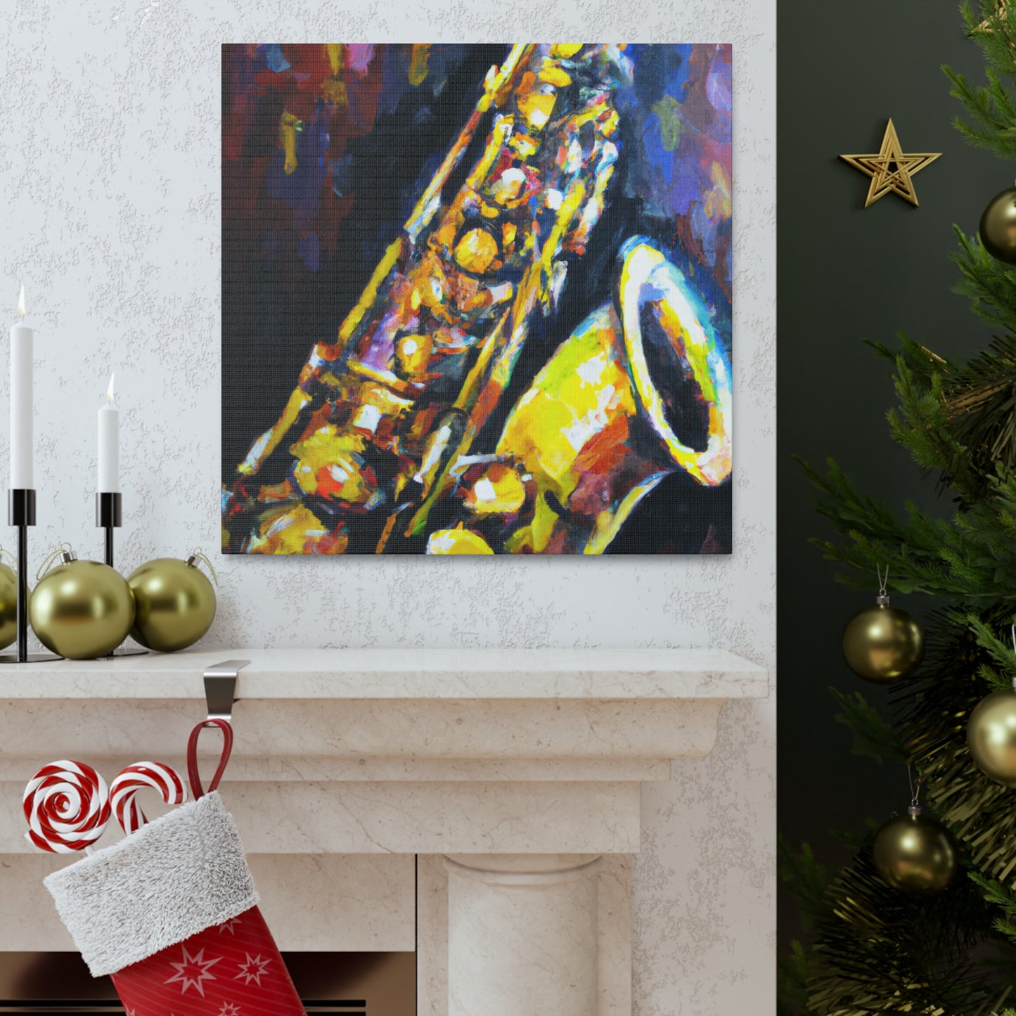 Saxophone Melody Impression - Canvas