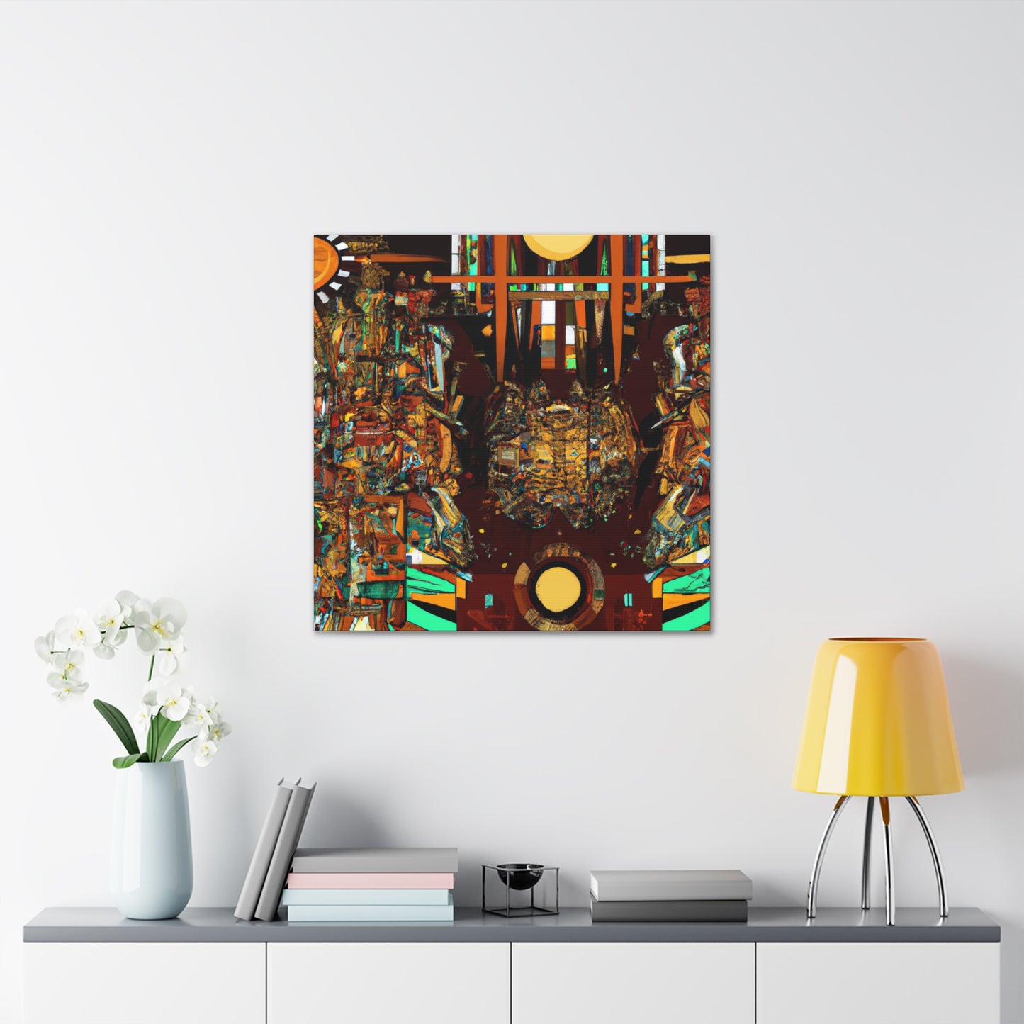 "Radiant Digital Symphony" - Canvas