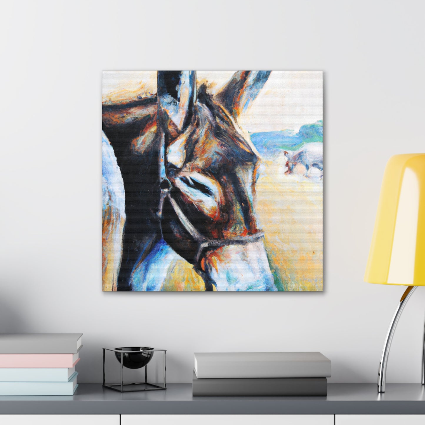 Mule in Hyperrealism - Canvas