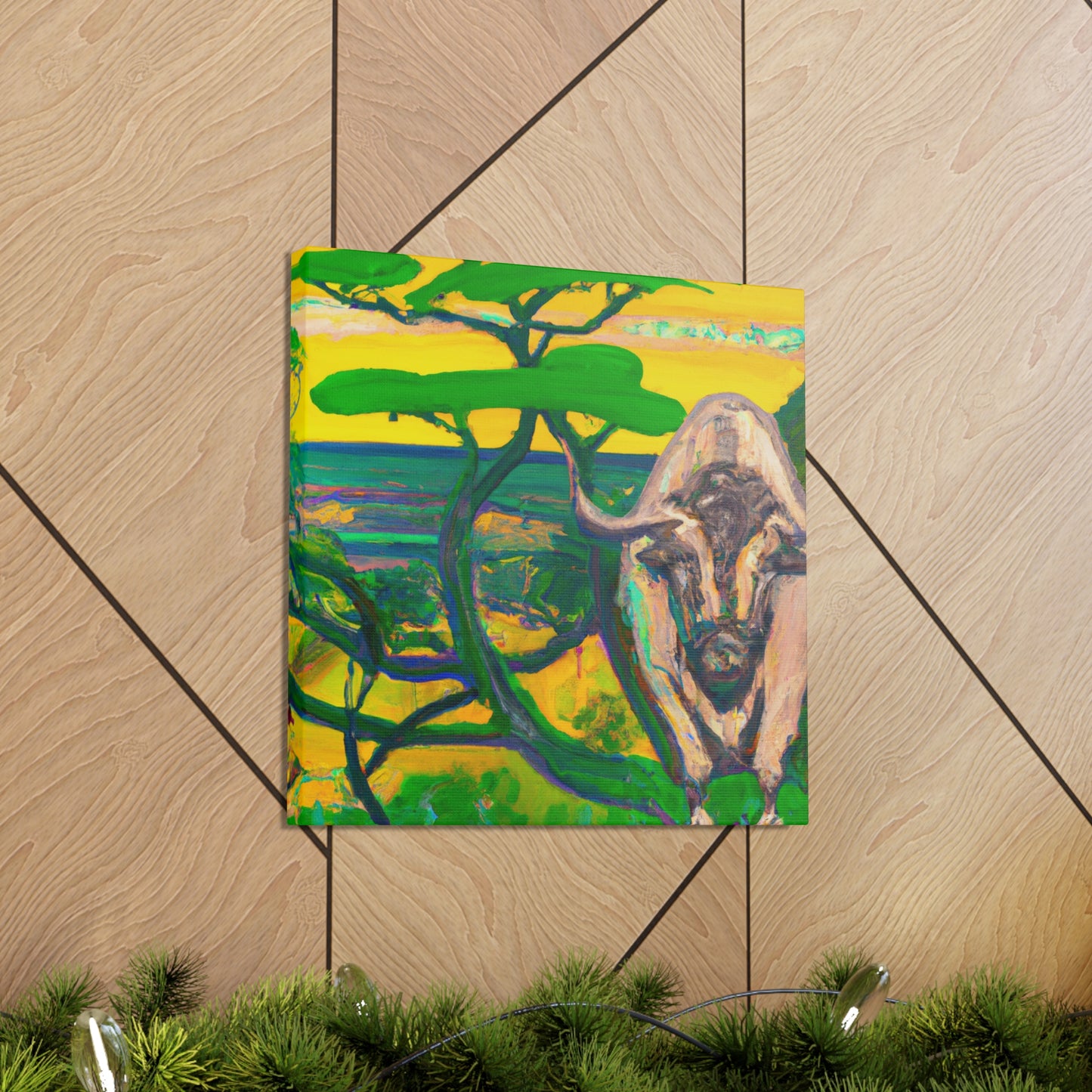 "Bison of the Deco" - Canvas