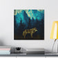 Wolf in Nature's Glow - Canvas