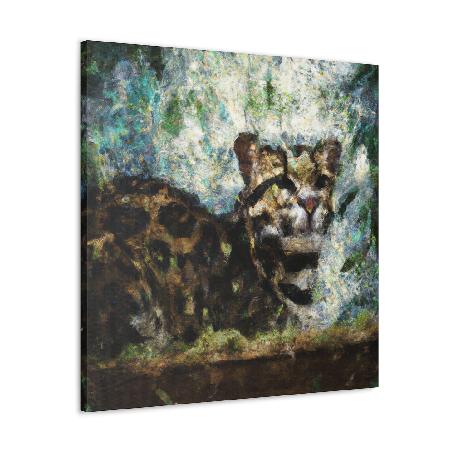 Lone Clouded Leopard - Canvas