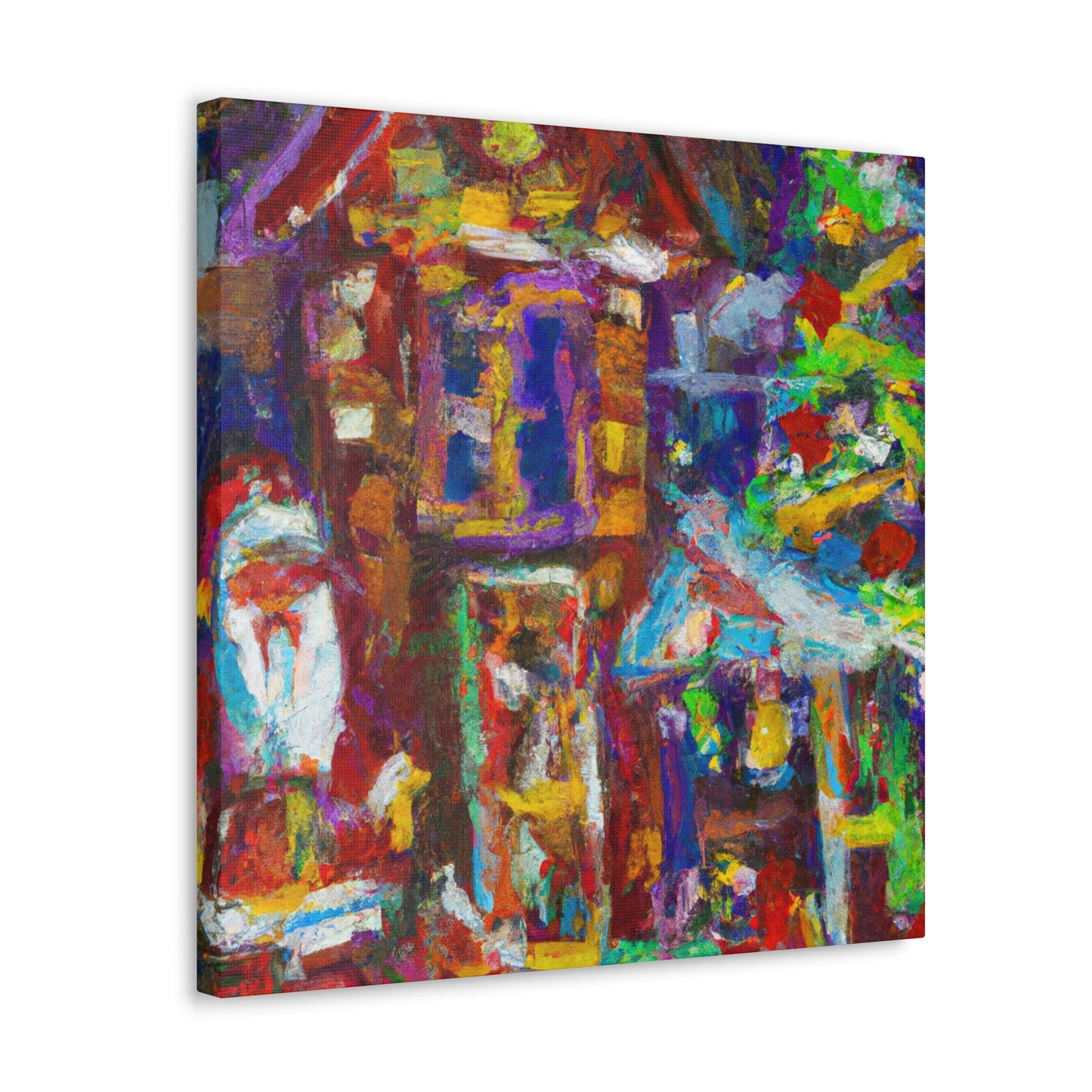 Santa's Workshop Dreaming - Canvas