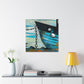 Fishing Boats At Sea - Canvas