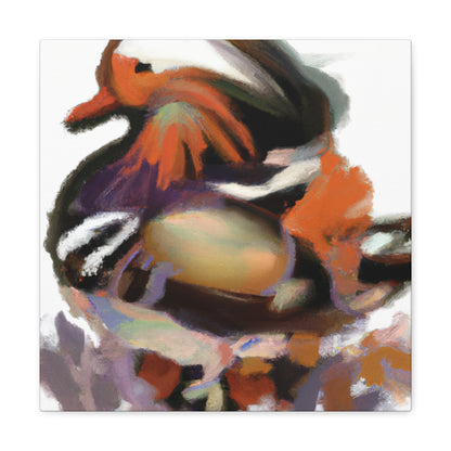 Mandarin Duck Splendor. - Canvas