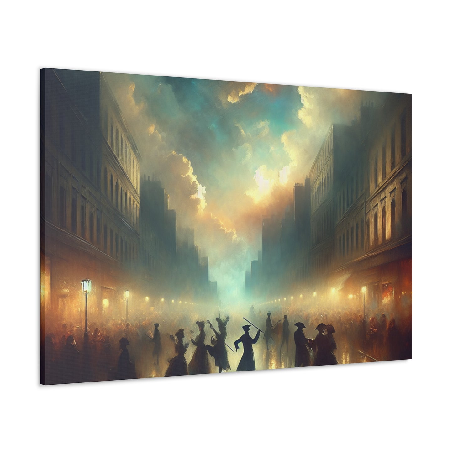 "Enchanting Street Serenade" - Canvas