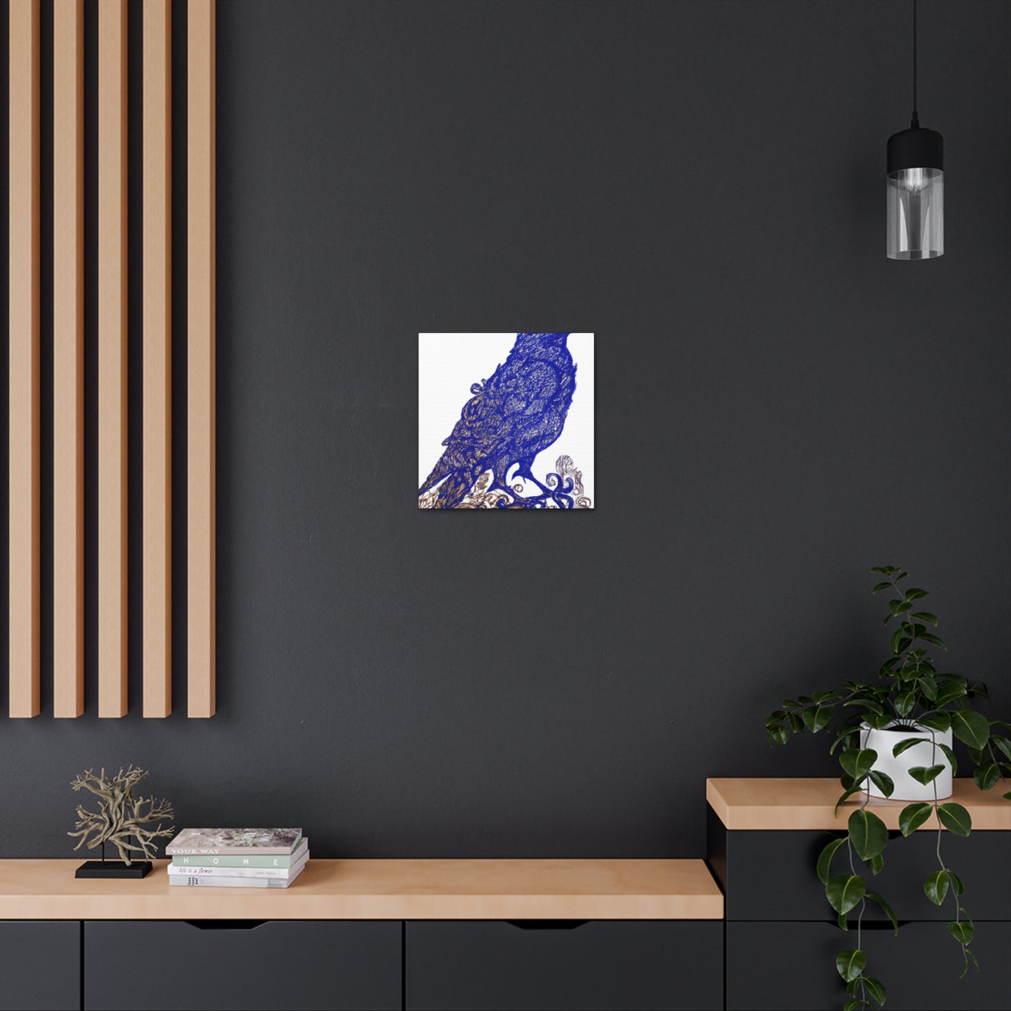 American Crow Portrait - Canvas