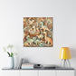 Whimsical Prehistoric Serenity - Canvas