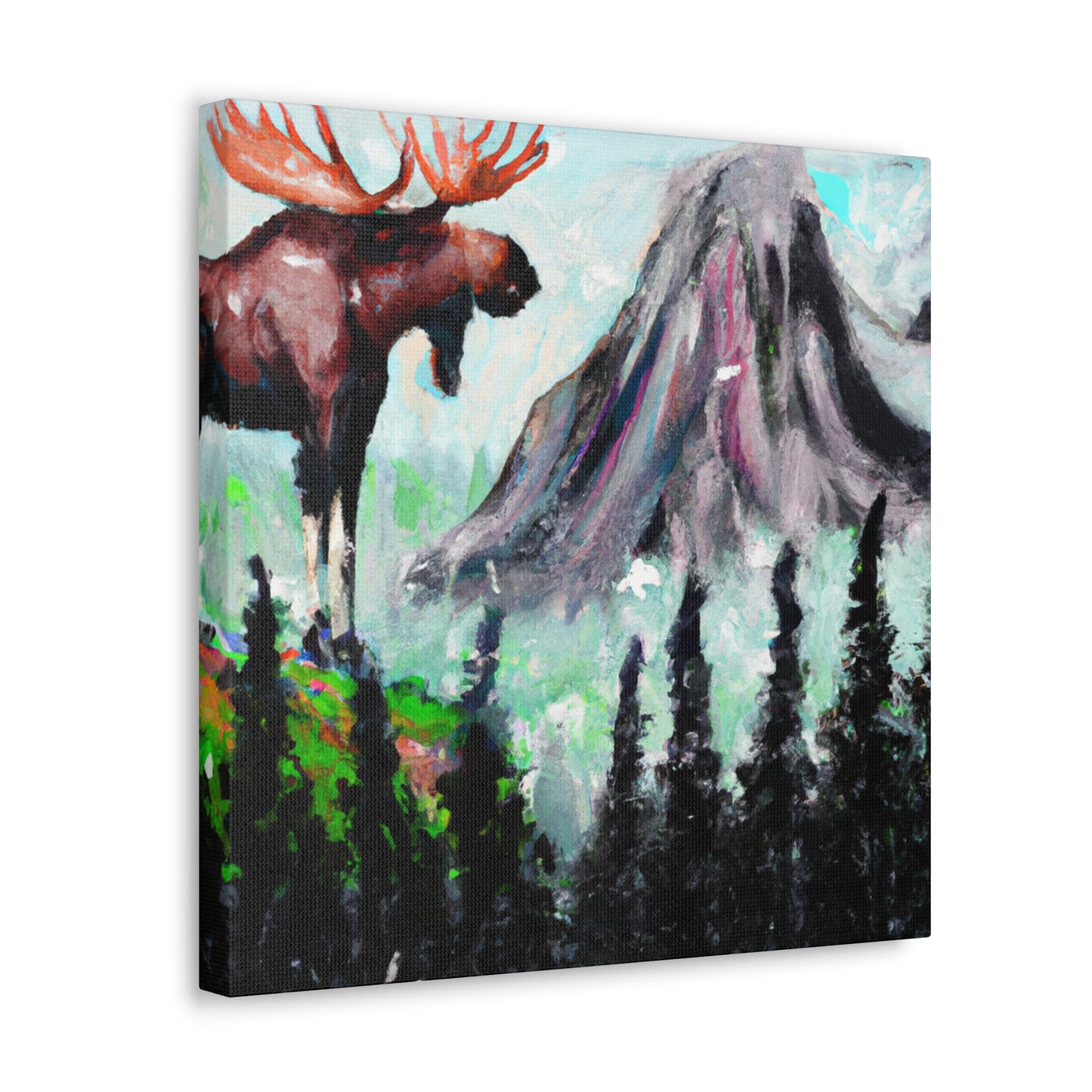 Moose in Expressionism - Canvas