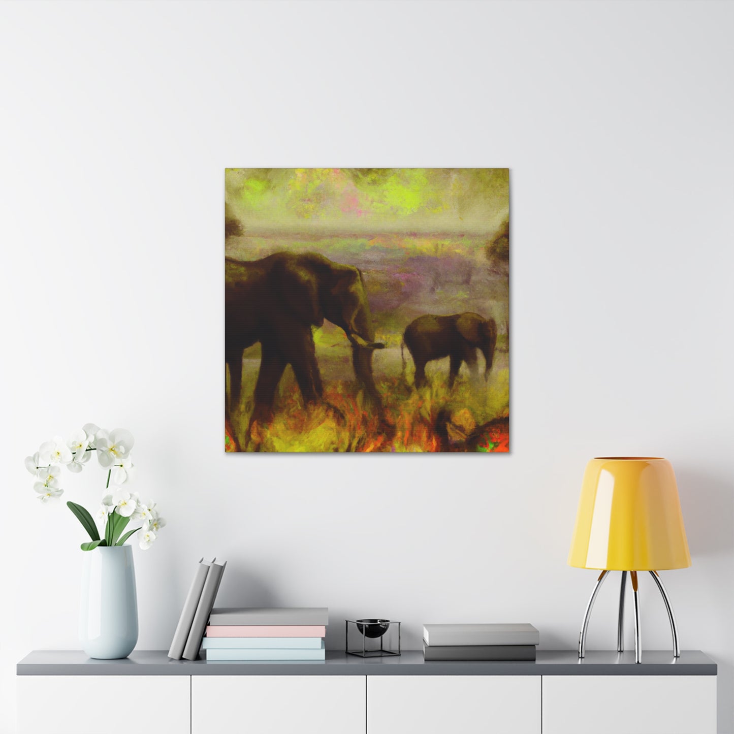 "Elephant in the Clouds" - Canvas