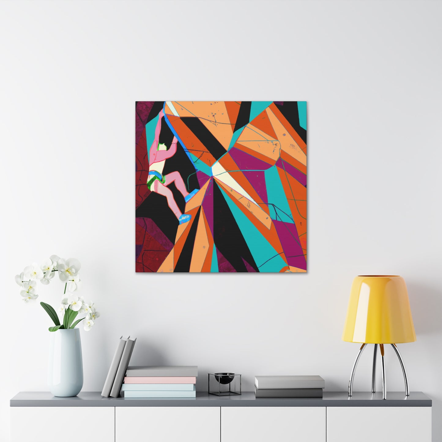 Rock Climbing Grandeur - Canvas