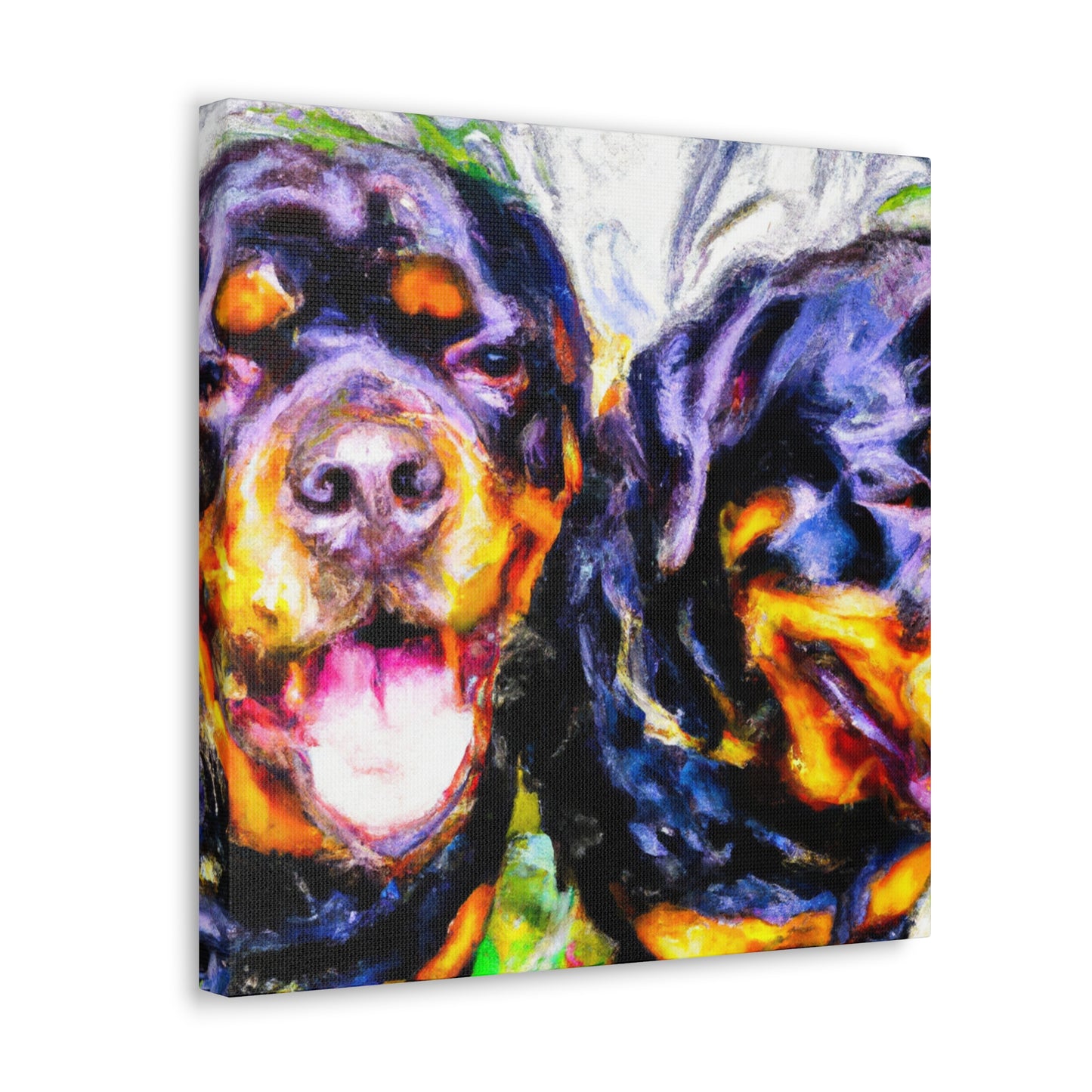 Fierce Rottweiler Impression - Canvas