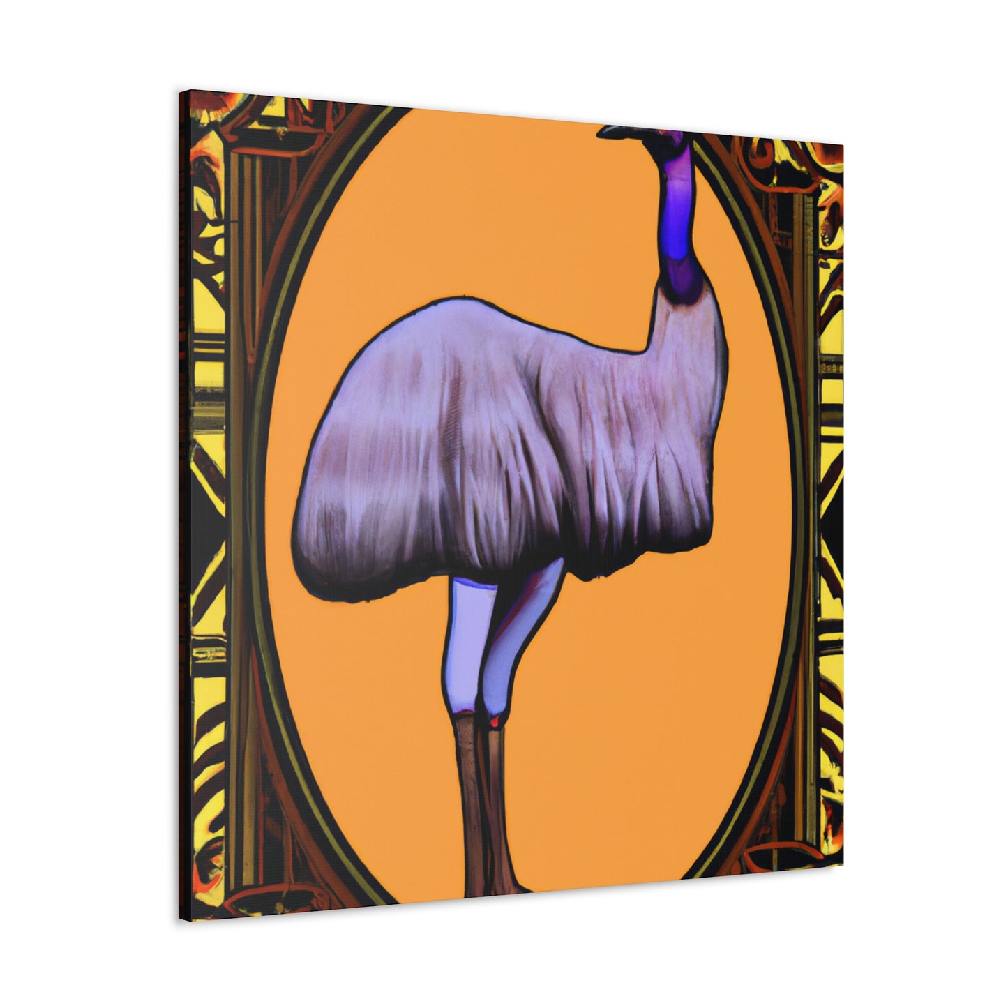 "Emu on Canvas Joy" - Canvas