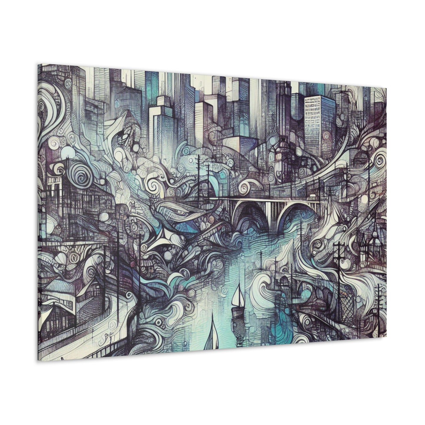 "Midwestern Dreamscape Mirage" - Canvas